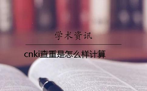 cnki查重是怎么样计算