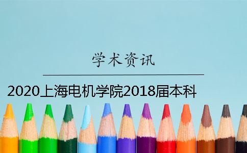 2020上海电机学院2018届本科毕业论文知网查重通知
