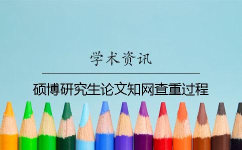 硕博研究生论文知网查重过程