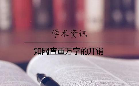 知网查重万字的开销