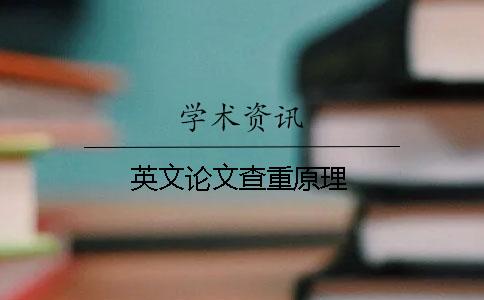 英文论文查重原理