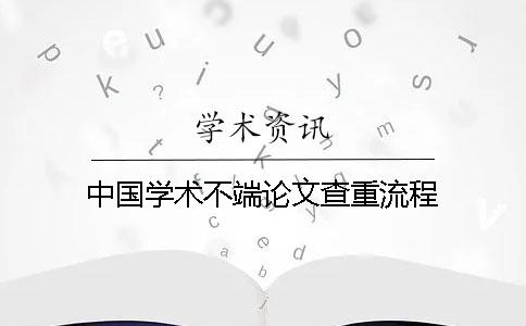 中国学术不端论文查重流程