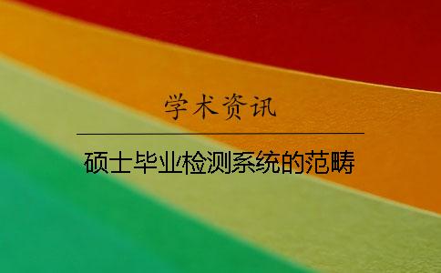 硕士毕业检测系统的范畴