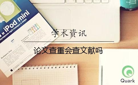 论文查重会查文献吗？